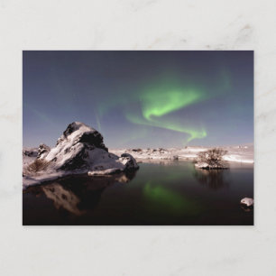 IJsland in de winter Briefkaart