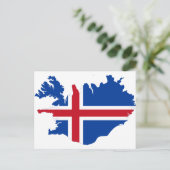 IJsland IS de vlag van Ísland Briefkaart (Staand voorkant)