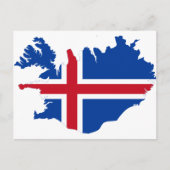 IJsland IS de vlag van Ísland Briefkaart (Voorkant)