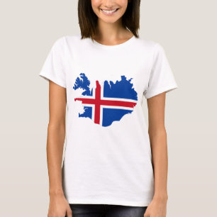 IJsland IS de vlag van Ísland T-shirt