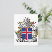 IJsland is IJslandse wapenstilstand Briefkaart (Staand voorkant)