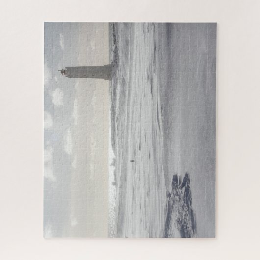 IJsland Jigzaag Puzzle - vuurtoren van Malariff Wi Legpuzzel (Verticaal)