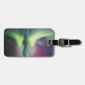 IJsland, Jokulsarlon. Aurora Lights Reflecteren Bagagelabel (Voorkant horizontaal)