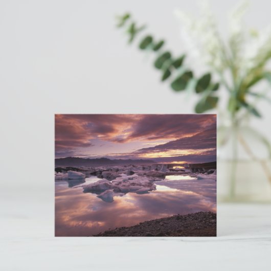 IJsland, Jokulsarlon Lagoon, landschap Briefkaart (Staand voorkant)