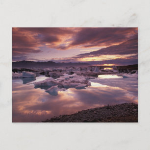 IJsland, Jokulsarlon-lagune, Landschap Briefkaart