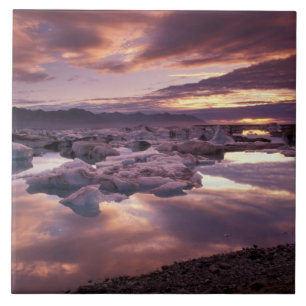 IJsland, Jokulsarlon Lagune, Landschap Tegeltje