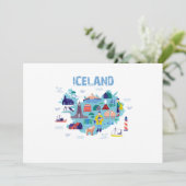 IJsland kaart (Staand voorkant)