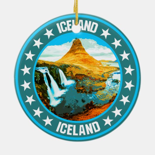 IJsland Keramisch Ornament (Achterkant)