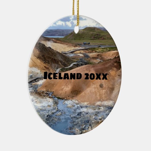 IJsland - keramisch sieraad Keramisch Ornament (Rechts)