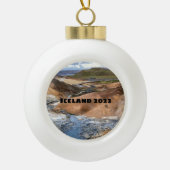 IJsland - keramisch sieraad Keramische Bal Ornament (Voorkant)