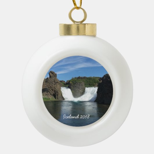 IJsland - Keramische Balornament Bal Ornament (Voorkant)