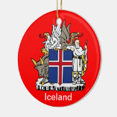 IJSLAND* Keramische kerstversiering Keramisch Ornament (Links)