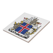 IJsland keramische tapijten Tegeltje (Zijkant)