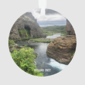 IJsland - keramische versiering Ornament (achterkant)