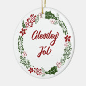 IJsland kerstavond, Gleðileg jól Keramisch Ornament (Links)