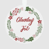 IJsland kerstavond, Gleðileg jól Ornament (achterkant)