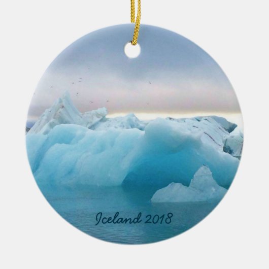 IJsland - kerstversiering Keramisch Ornament (Voorkant)