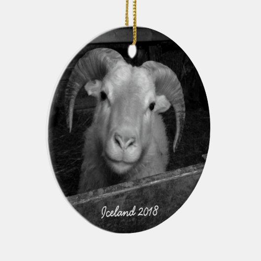 IJsland - kerstversiering Keramisch Ornament (Rechts)