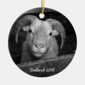 IJsland - kerstversiering Keramisch Ornament (Voorkant)