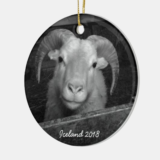 IJsland - kerstversiering Keramisch Ornament (Links)