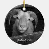 IJsland - kerstversiering Keramisch Ornament (Achterkant)