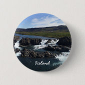 IJsland, knop Ronde Button 5,7 Cm (Voorkant)