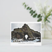 IJsland, land van ijs en vuur, laveengesteente, zw Briefkaart (Staand voorkant)