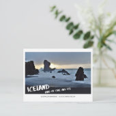 IJSLAND land van vuur en ijszand Briefkaart (Staand voorkant)