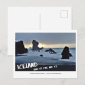 IJSLAND land van vuur en ijszand Briefkaart (Voorkant / Achterkant)