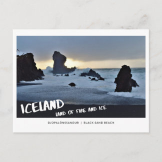 IJSLAND land van vuur en ijszand Briefkaart