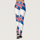 IJsland Land Vlag Thunder_Cove Leggings (Achterkant)
