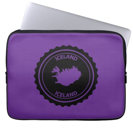 IJsland Laptop Sleeve (Voorkant)
