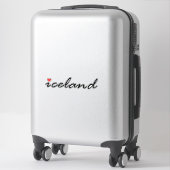 IJsland liefde patriot Sticker (Koffer)