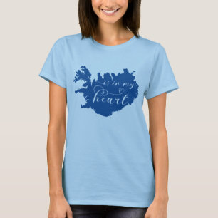 IJsland ligt in mijn hart T-shirt
