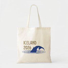 IJsland Logo met staart van walvis voor klant Tote Bag