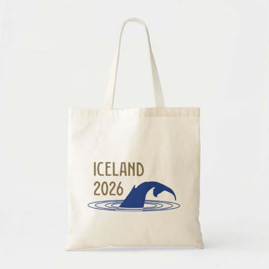 IJsland Logo met staart van walvis voor klant Tote Bag (Voorkant)