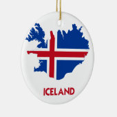 IJSLAND MAP KERAMISCH ORNAMENT (Rechts)