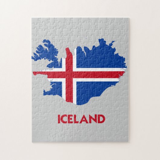 IJSLAND MAP LEGPUZZEL (Verticaal)