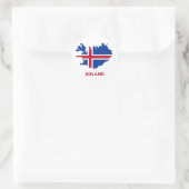 IJSLAND MAP RONDE STICKER (Tas)