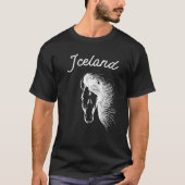 IJsland met IJslandse paarden T-shirt (Voorkant)