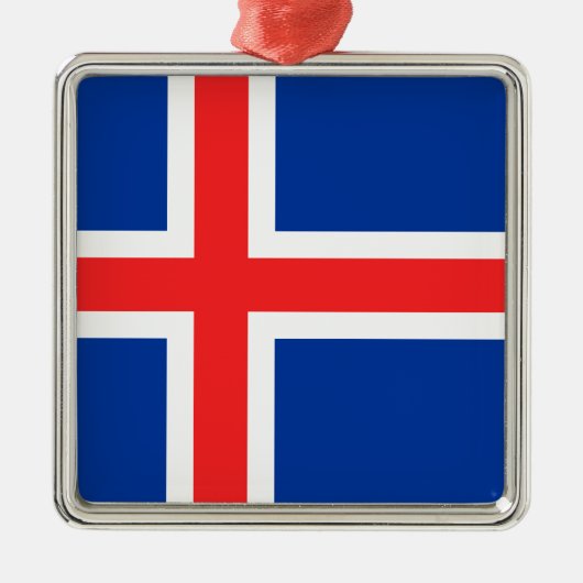 IJsland Metalen Ornament (Voorkant)