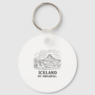 IJsland Mt Kirkjufell Wandelen Aurora Borealis Sou Sleutelhanger