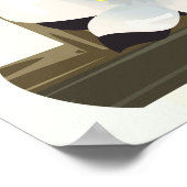 IJsland naar Snowboard Poster (Hoek)