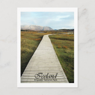 IJsland, Nationaal park Þingvellir Briefkaart