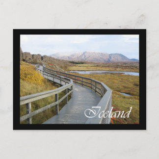 IJsland, Nationaal park Þingvellir Briefkaart