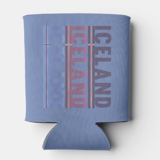 IJsland National Pride Sports Koelbox Sleeve Blikjeskoeler (Achterkant)