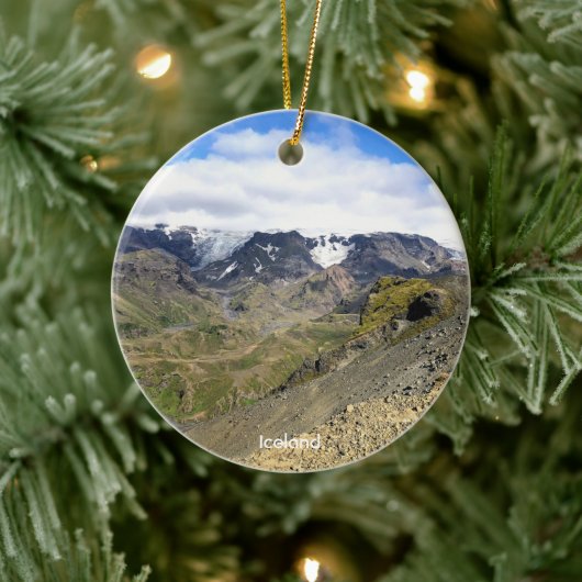IJsland natuur - keramische ornament (Boom)