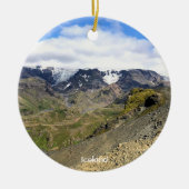 IJsland natuur - keramische ornament (Voorkant)