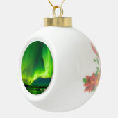 IJsland Noordelijke Lichten Keramische Bal Ornament (Rechts)