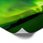 IJsland Noordelijke Lichten Poster (Hoek)